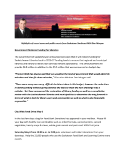 Saskatoon Southeast Newsletter