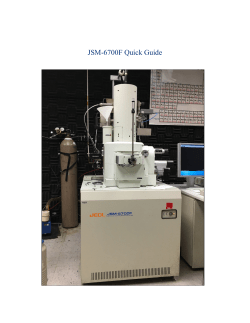 SEM Protocol - Whiting School of Engineering
