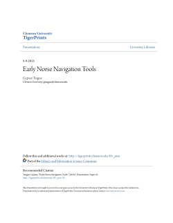 Early Norse Navigation Tools - TigerPrints