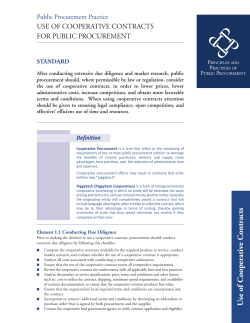 Cooperative Contracts