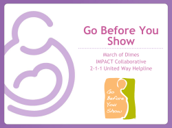 Go Before You Show