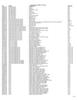 UPC List - Save Mart Supermarkets