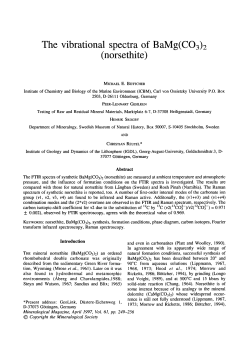 The vibrational spectra of BaMg(CO3)2