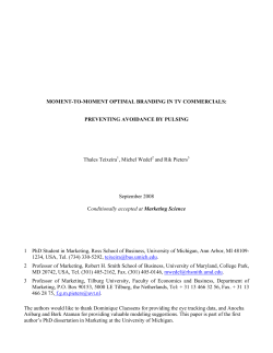 Moment-to-Moment Optimal Branding in TV Commercials