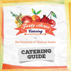 catering guide - Division of Housing and Food Service