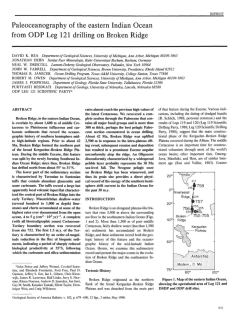 Ocean Drilling Program Scientific Results Volume 121