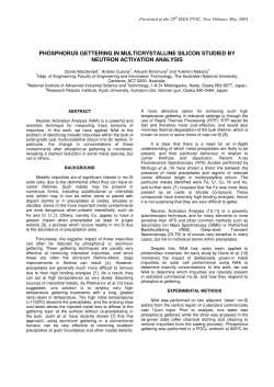 phosphorus gettering in multicrystalline silicon studied by neutron