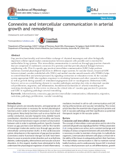 Connexins and intercellular communication in arterial growth and