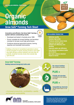Almond - Grow Safe
