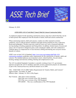 A10.16 Tech Brief - American Society of Safety Engineers