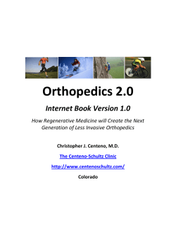 Orthopedics 2.0