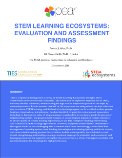 Evaluation and Assessment Findings