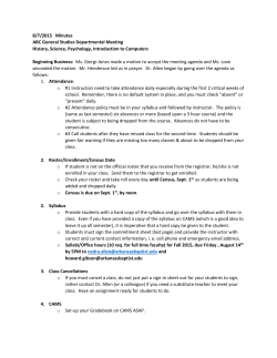 8/7/2015 Minutes ABC General Studies Departmental Meeting