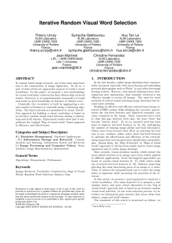 Iterative Random Visual Word Selection
