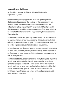 Text of President Gilbert`s Investiture Address