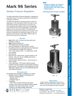 Mark 96 Series - Steriflow Valve