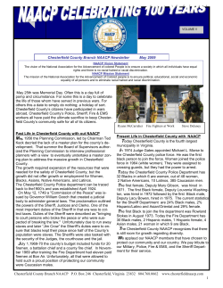 Chesterfield NAACP Newsletter Volume V