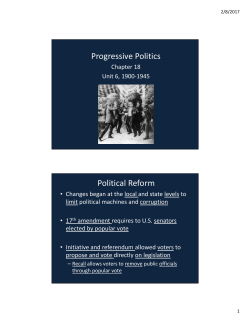 Progressive Politics Political Reform