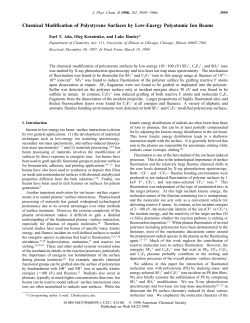 Chemical Modification of Polystyrene Surfaces by Low
