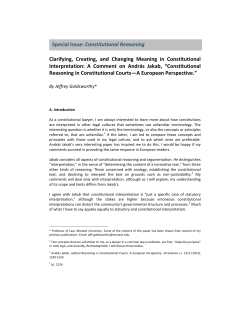 Clarifying, Creating, and Changing Meaning in Constitutional