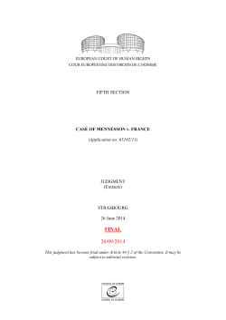 Case of Mennesson v. France [...]