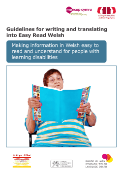 Guidelines for translators - Learning Disability Wales