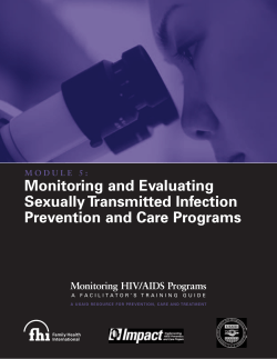 Monitoring HIV-AIDS Programs (Facilitator) - Module 5