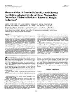 Abnormalities of Insulin Pulsatility and Glucose Oscillations during