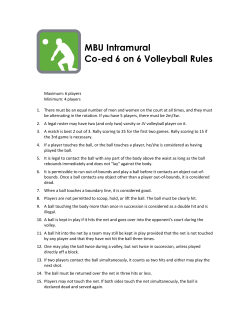 Coed Volleyball Rules