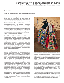 portraits of `the deathlessness of cloth`