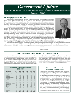 Summer 2000 - College of William and Mary