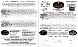 takeout menu - pie