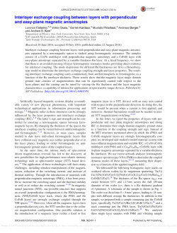 Interlayer exchange coupling between layers with perpendicular