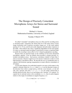 The Design of Precisely Coincident Microphone Arrays for Stereo