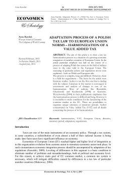 adaptation process of a polish tax law to european union norms