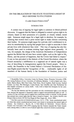 ON THE OBLIGATION OF THE STATE TO EXTEND A RIGHT OF