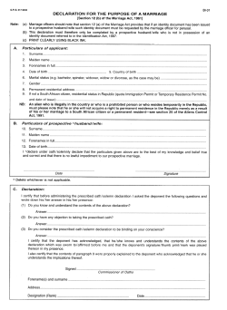 Form BI-31 - Southafrica
