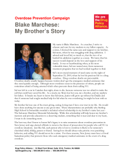 Blake Marchese: My Brother`s Story