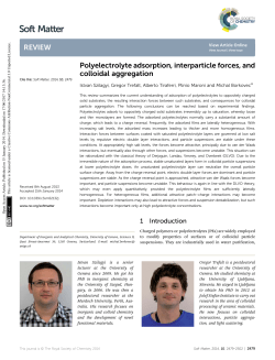 Polyelectrolyte adsorption, interparticle forces, and colloidal
