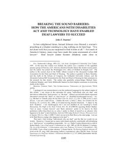 breaking the sound barriers - Alexander Graham Bell Association