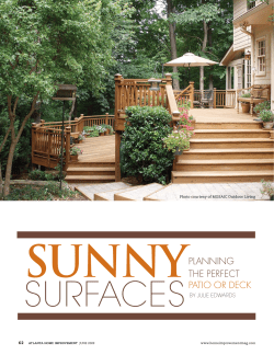 Planning the Perfect Patio or deck