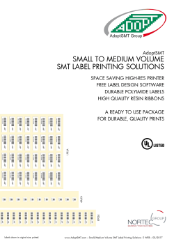 small to medium volume smt label printing solutions