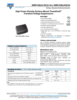 SMB10(8)J5.0(C)A thru SMB10(8)J40(C)A High Power