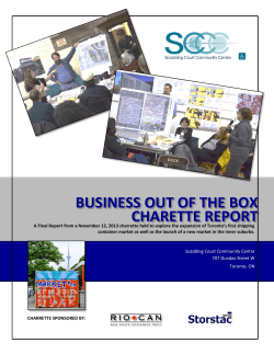 business out of the box charette report
