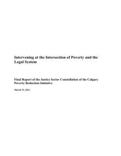Intervening at the Intersection of Poverty and the Legal System