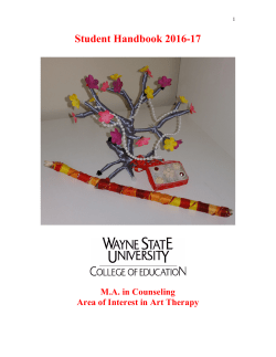 Current Student Handbook - College of Education