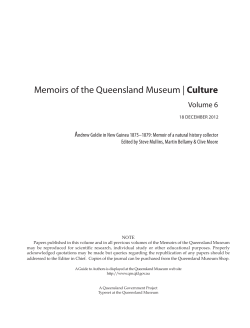 Memoirs of the Queensland Museum - Culture (ISSN 1440