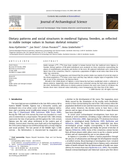 Dietary patterns and social structures in medieval
