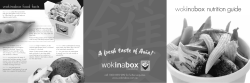 wokinabox nutrition guide - Fit Body Fitness Training