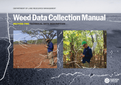 NT Weed Data Collection Manual - Northern Territory Government